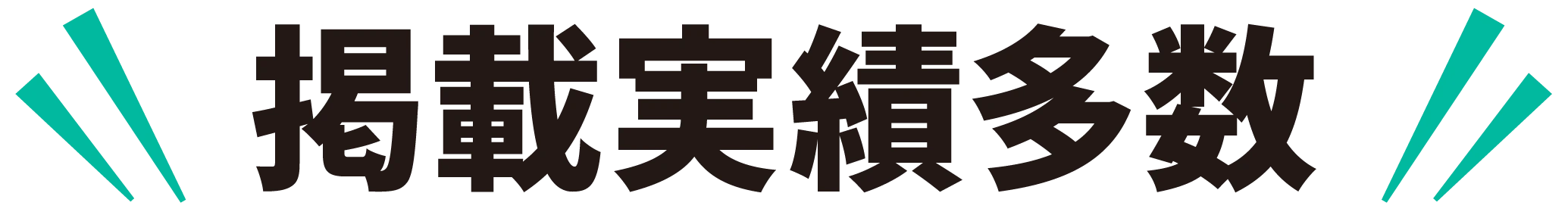 掲載実績多数